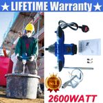 Electric Plaster Paddle Mixer Drill Mortar Paint Cement Stirrer Whisk 2600W 220v