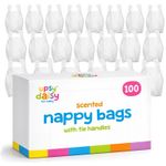 1000 Disposable Scented Nappy Bags Tie Handle Fragranced Baby Diaper Bin Sacks