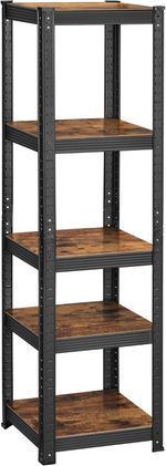 SONGMICS Shelving Unit 37x37x150cm 400kg Load 80kg per Shelf Industrial