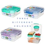 🥪Sistema Bento Cube To Go 1.25L with yogurt pot -school/work/travel/lunch box🍱