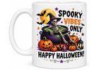 Personalized Halloween Mug Custom Name Scarecrow Ghost Bat Pumpkin Spooky Coffee