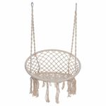 Comfort Hanging Hammock Rope Swing Chair Macrame Soft Outdoor Indoor Garden Seat