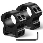 2Pcs Precision Scope Rings Mount 1 inch Compatible with Picatinny Rail and Scope