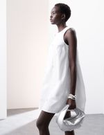 M&S - Autograph Womens White Cotton Mini Dress