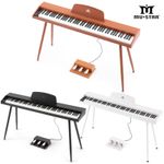 ♬Mustar Semi WeightedDigital Piano 88 Key Portable Wooden Electronic Keyboard