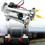 1000DB Super Loud Train Air Horn Kit 12V Truck Car Dual Trumpet