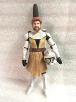 Star Wars The Clone Wars Action Figure - Obi-Wan Kenobi - Hasbro 2008 - 9.5cm