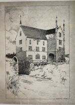 Heacham Mill in Norfolk - Antique Print 1904