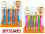 7pk Baby Feeding Weaning Spoons BPA Free Plastic Easy To Hold Toddler 6 Months+