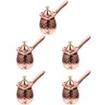 Multifunctional Rose Gold Stainless Steel Frothing Cup with Handle for Coffee