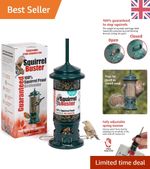 Squirrel Buster Bird Feeder - Pigeon Resistant Metal Hanging Station for Birds
