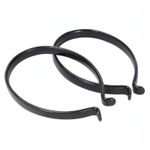 Oxford PVC Coated Trouser Clips Black Cycling Bike Reflective Mens Womens