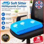 JML Soft Sitter Honeycomb Cushion - Gel Seat Cushion for Support and Flexibility