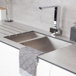 Solid Concrete Effect Compact Laminate Ultra Thin 12mm Slimline Kitchen Worktops
