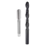 Metric Tap and Drill Bit Set M12 x 1.25 Thread Tap 10.8mm Black Oxide Drill Bit