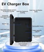 EV Charger / Solar Protection Box with Glass Door and Combi-Lock - Waterproof