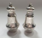 Vintage Duchin Creation Sterling Silver Salt Pepper Shakers Glass Lined Weighted
