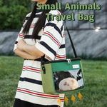 Portable Guinea Pig Carrier Travel Bag Small Animal Backpack For Hamsters UK NEW