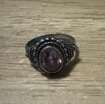 Vintage Sterling Silver Purple Amethyst Ring Size 4 1/2