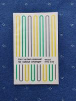 Brother KHC820 Colour Changer Instruction Manual