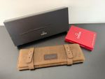 OMEGA 007 James Bond Brown Canvas Pouch Watch Case - Very Good Condition