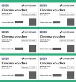 6 Odeon Cinema Tickets Nov 2026 sent to you within hours via Ebay messaging