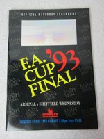 Vintage FA Cup Final Programme 1993: Arsenal V Sheffield Wednesday, Wembley
