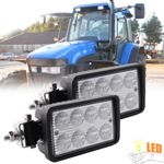 2x LED Rectangular work light 12V 24V For Ford New Holland TM & TS Grab Rail