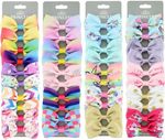 40pcs 2.75in Multicolour Hair Bows with Alligator Clips - Handmade Girls