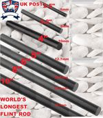 FLINT STEEL FERRO ROD FIRE STARTER LIGHTER MAGNESIUM 6 8 10mm 3" 4" 5" 6" 8" 10"