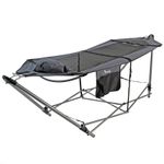 Hammock with Metal Stand Frame Garden Camping Outdoor Patio Swing Bed Portable