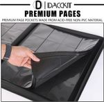Toploader Binder 16 Pocket - Fits 640 Cards, Premium 4x4 Ringless Card Binder wi
