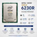 Intel Xeon Gold 6230R 26Core 2.10GHz 35.75MB 150W CPU Scalable Processor SRGZA