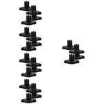 20Pcs Rv Awning Bottom Bracket Foot Camping Tent Replacement Base Black