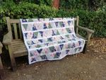 Patchwork quilt blanket throw bedspread  