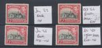 Cyprus Stamps 1942-1951 2pi black & red Colour Reference Set SG155b;c  CV £15
