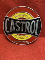 CASTROL Cast Iron Style Sign Plaque Garage Auto Wakefield Motor Oil Free P&P
