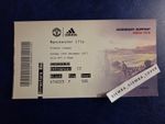RARE TICKET: Manchester Man United - Manchester City 2017/2028