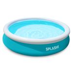 SPLASH Inflatable Pool 6ft Garden Swimming Pool Paddling Pool Kids Adults