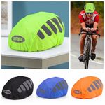 1 Pcs Bike Helmet Rain Cover With Reflective Strip Waterproof Windproof Cover
