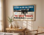 The Great Escape - 1963 Prisoner of War Movie Restored 30" x 40" UK Quad Poster