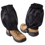 Waterproof Ankle Low Short Gaiters Shoe Running Hiking Unisex Windproof Black