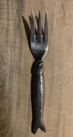 Carrol Boyes Rare Vintage Pewter Fish Cake Fork