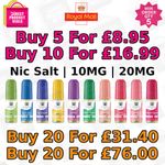 BAR JUICE 5000 Nic Salt 10ml E Liquid 5mg/10mg/20mg Vape Juice 50/50 VG/PG