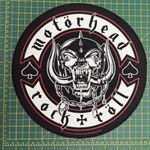 Motorhead Biker Style Round Large Size Sew On Back Patch Officially Licensed