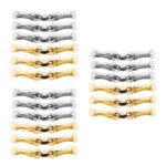 Multi Color Iron Bow Tie Clips Durable Metal Craft Clip for Men Necktie