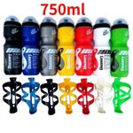 750ML Mountain Bike Bicycle Cycling Water Drink Bottle and Holder Cage Portable