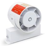 AirTech-UK FlowMax Essential Inline Bathroom Extractor Fan with Timer