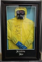 Framed Breaking Bad Hazmat Suit Replica  Signed Bryan Cranston  Aaron Paul + COA