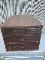 Antique Japanese Set of 4 Drawers Cabinet